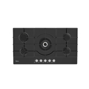 Plaque de Cuisson Gaz Midea 90cm Verre Noir – GAZ_90GQ095