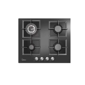 Plaque de Cuisson Gaz Midea 60cm Verre Noir – GAZ_60G40ME007-GFT