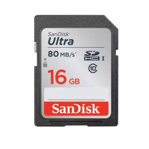Carte mémoire SanDisk MicroSDHC 16Go + Adaptateur