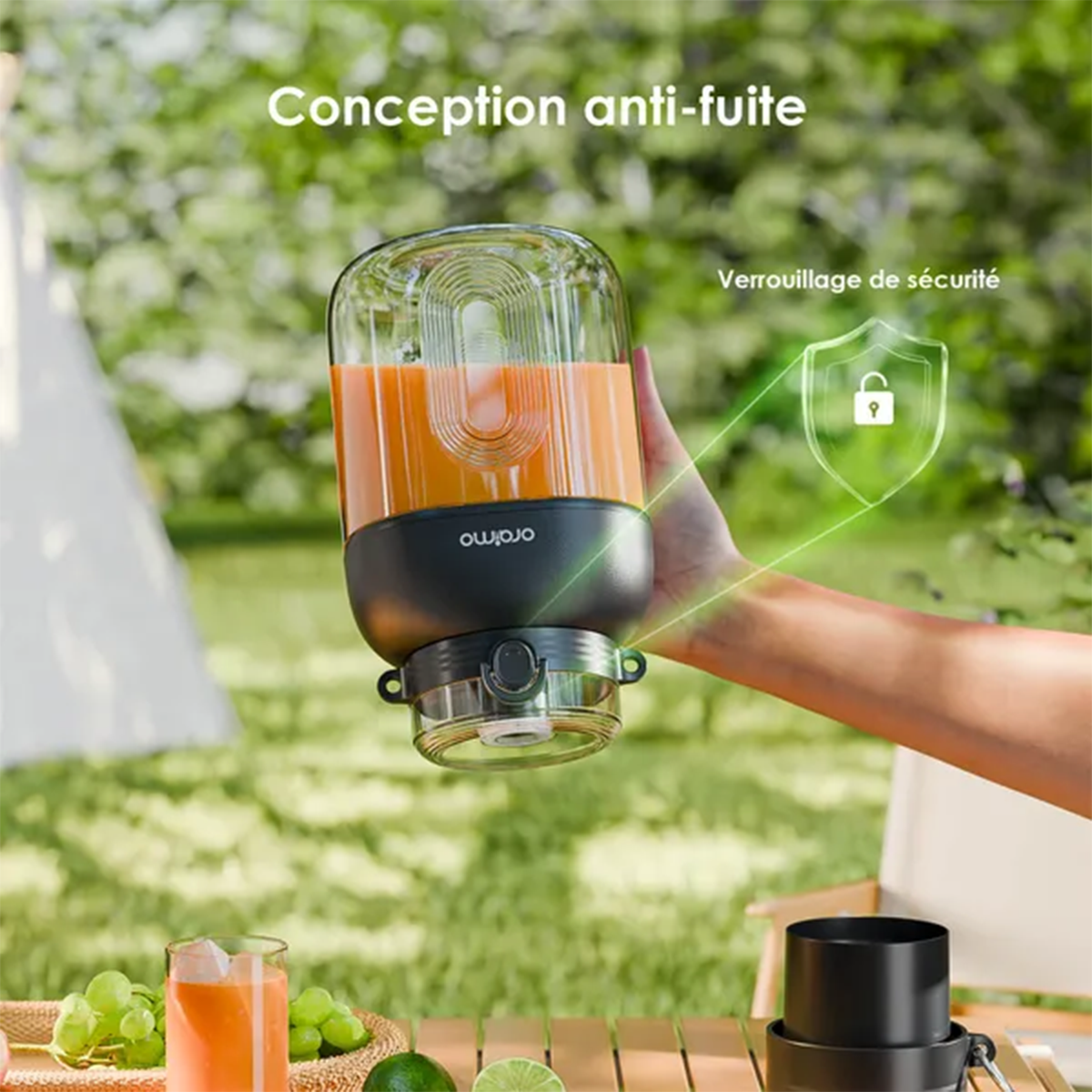 Mixeur portable oraimo SmartBlender Cup 1L : La fraîcheur nomade en un clic