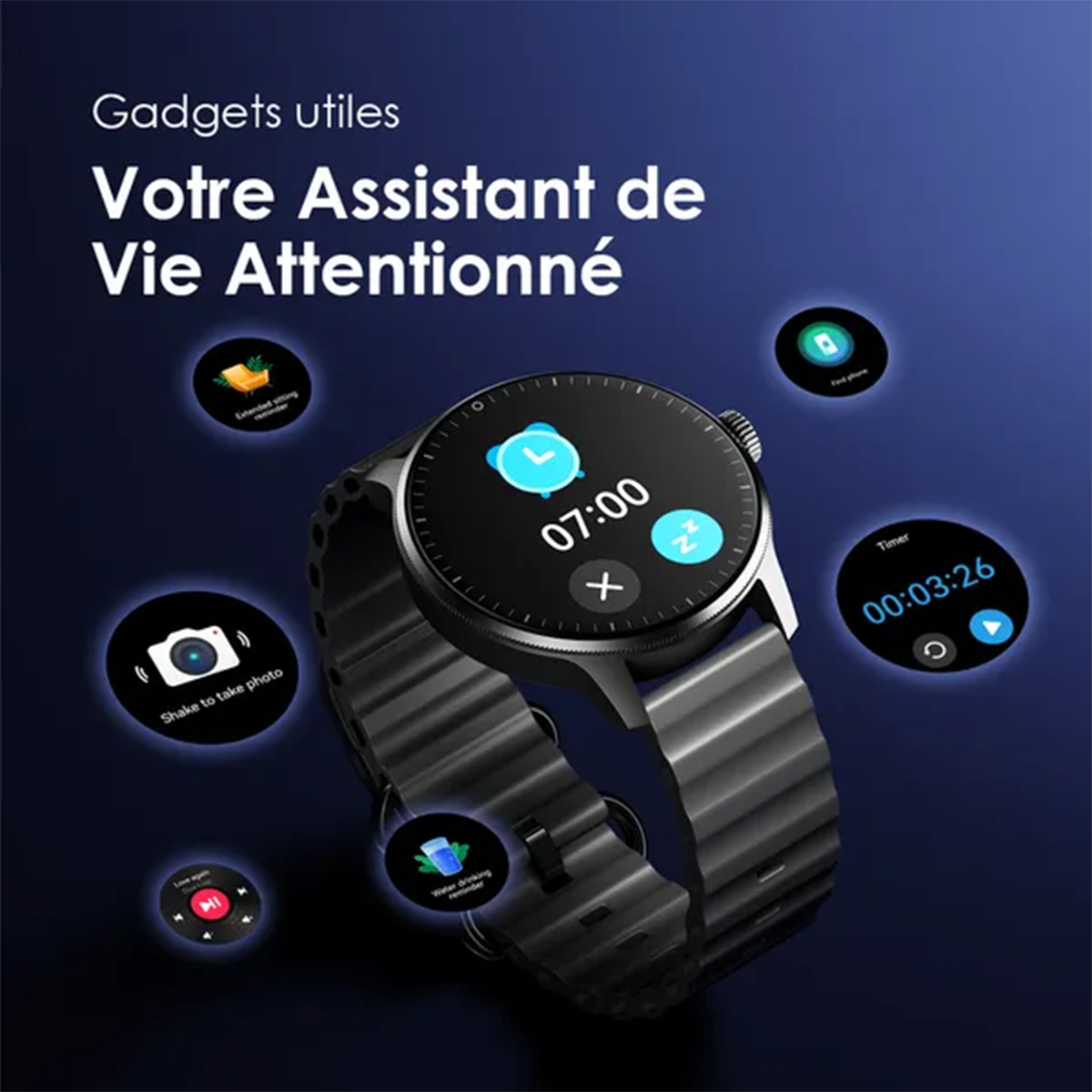 SmartWatch Montre Connectée oraimo Watch 5R Pro AMOLED