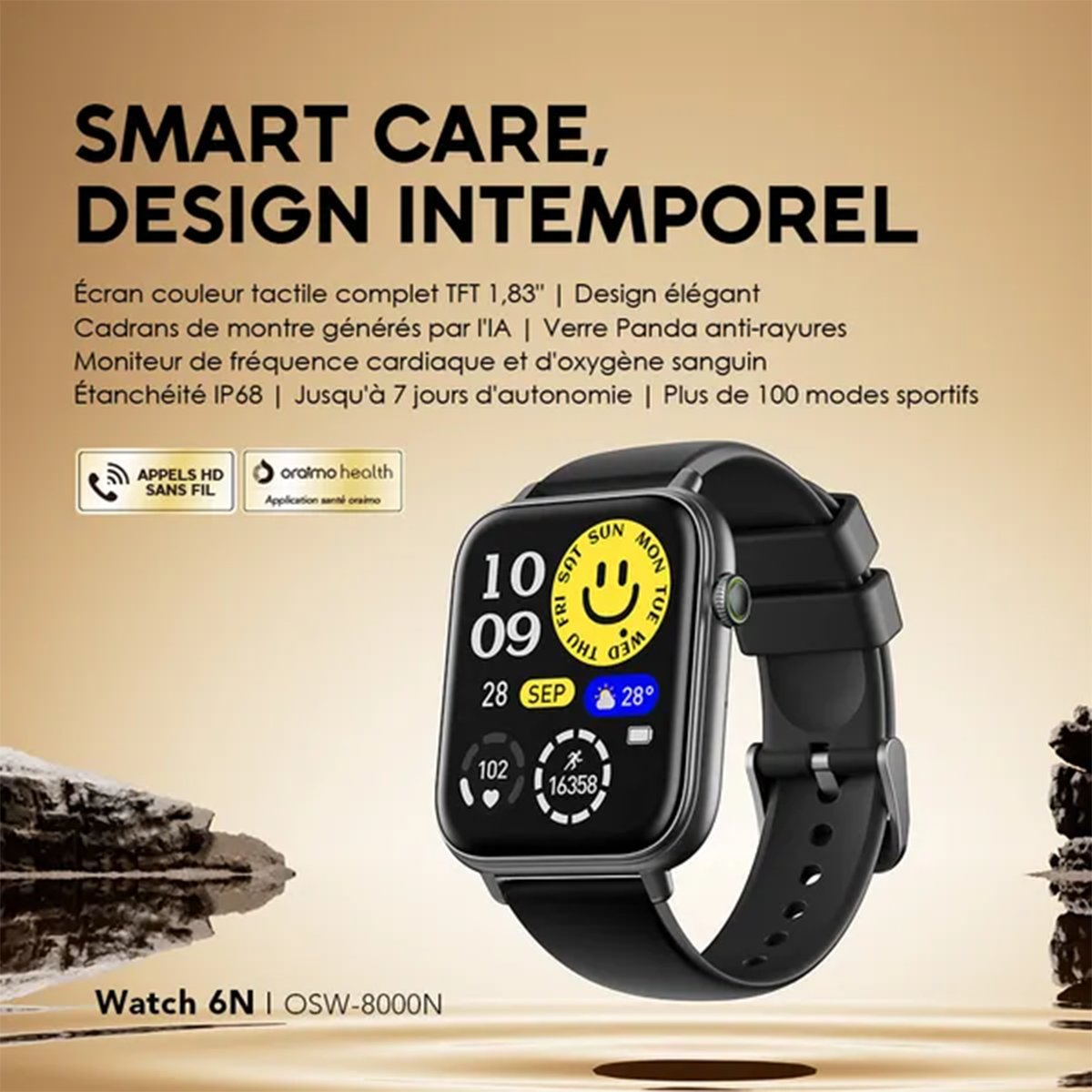 SmartWatch Montre Connectée oraimo Watch 6N