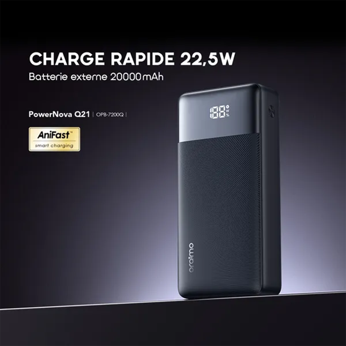PowerBank Banque d’Alimentation oraimo PowerNova Q21 (20000mAh)
