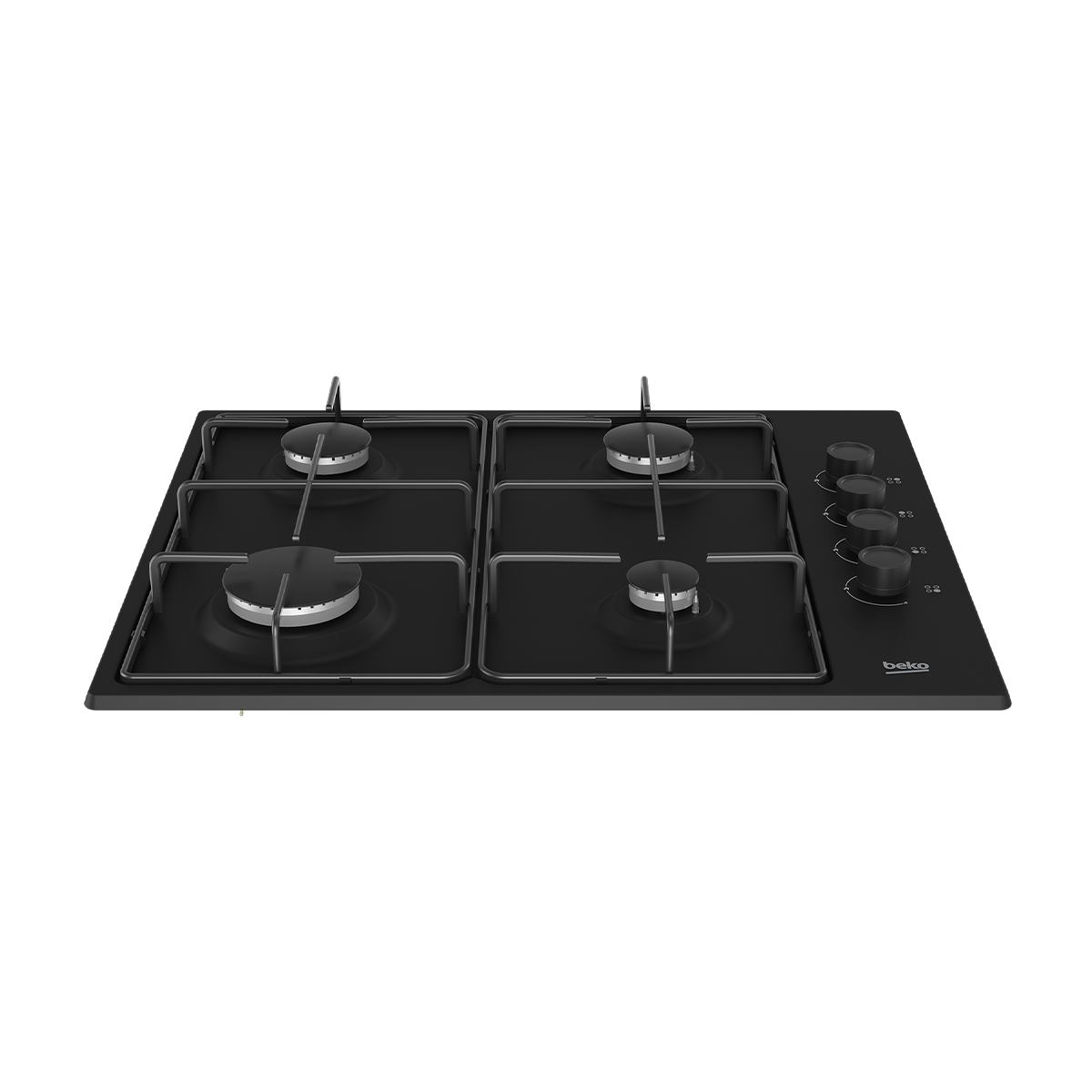 Plaque de Cuisson Gaz sur Verre Beko HIGG64123SBL – Noir 60 cm