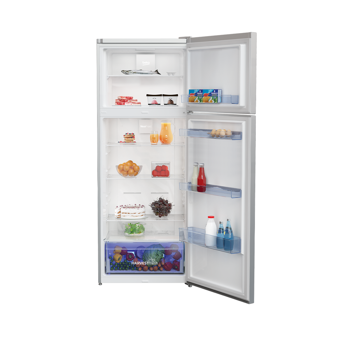 Réfrigérateur Beko RDNE55S Silver 389L NeoFrost Inverter