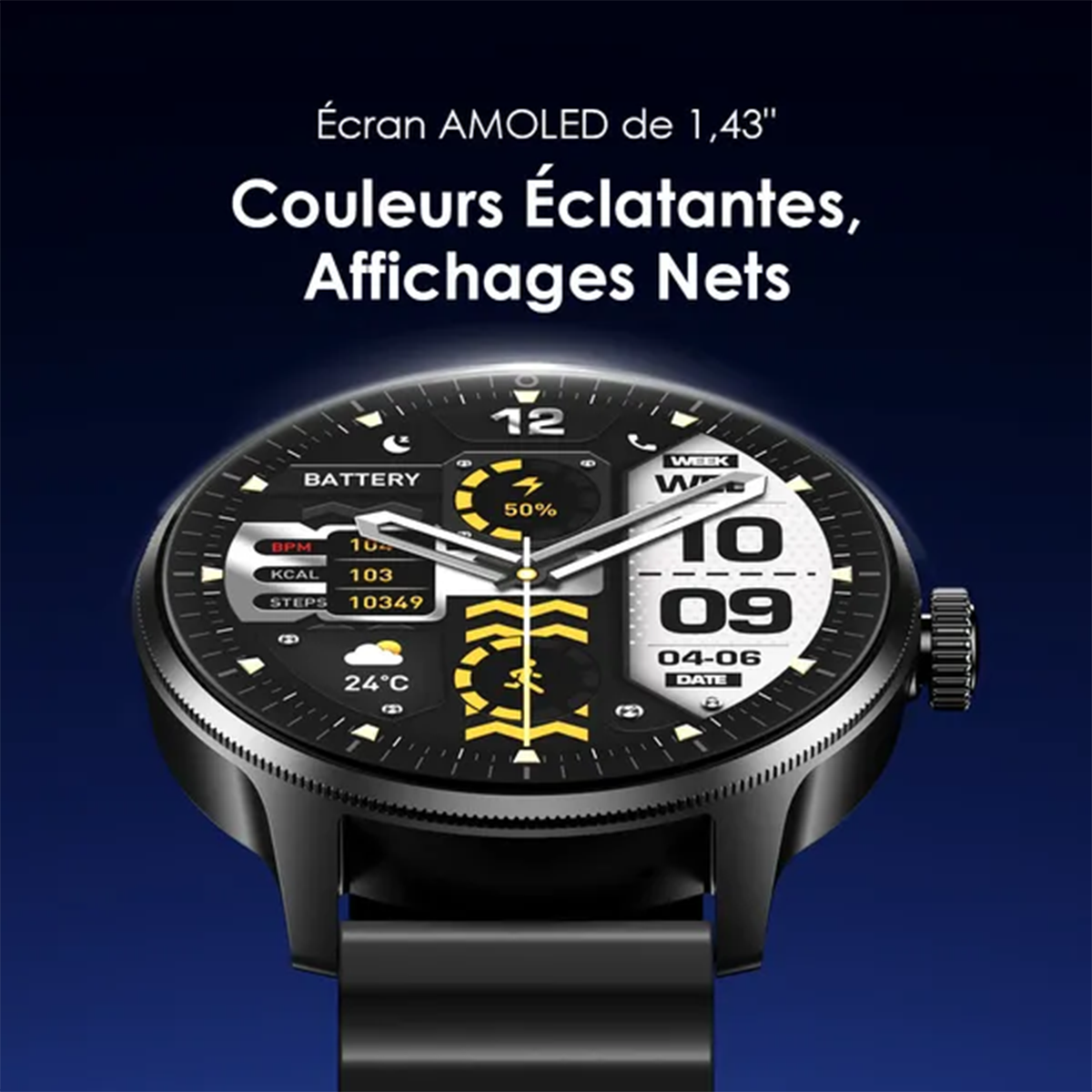 SmartWatch Montre Connectée oraimo Watch 5R Pro AMOLED