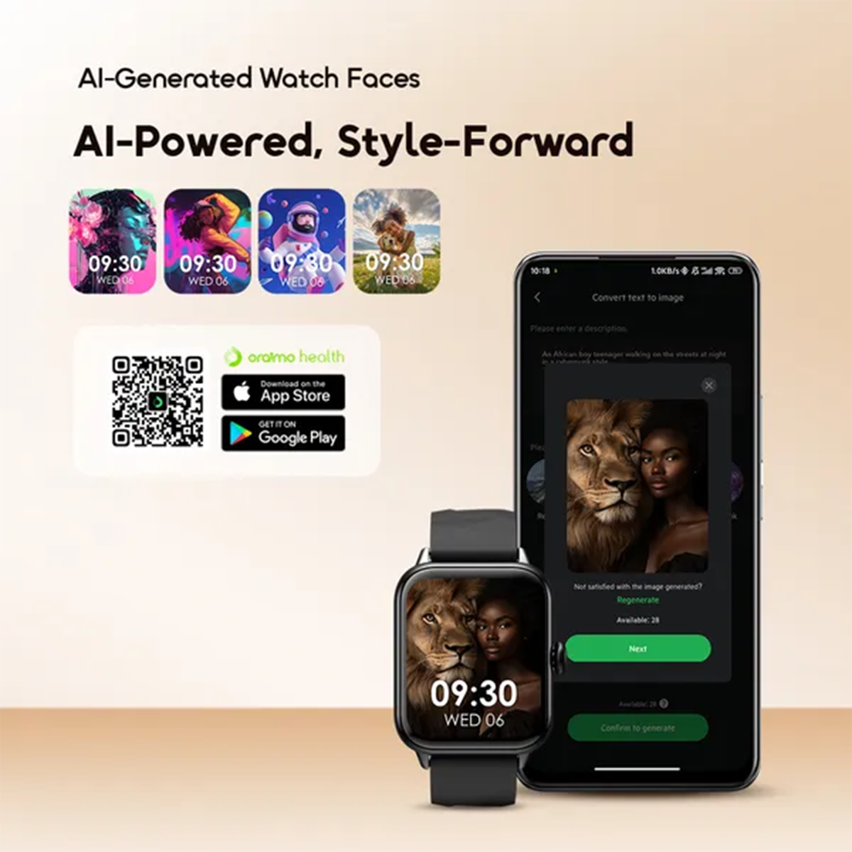 SmartWatch Montre Connectée oraimo Watch 6 Nano