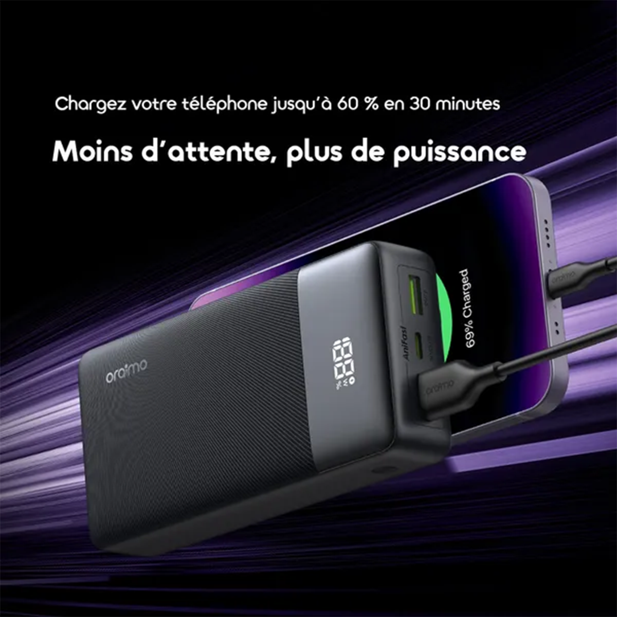 PowerBank Banque d’Alimentation oraimo PowerNova Q21 (20000mAh)