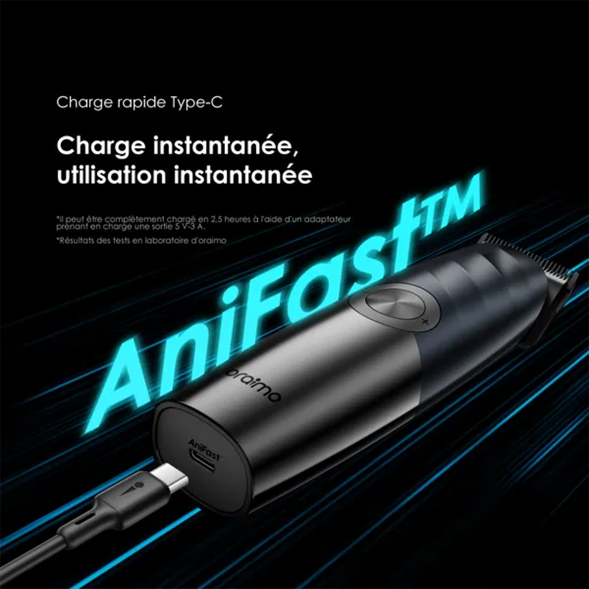 Tondeuse Haute Performance oraimo SmartClipper Pro Max