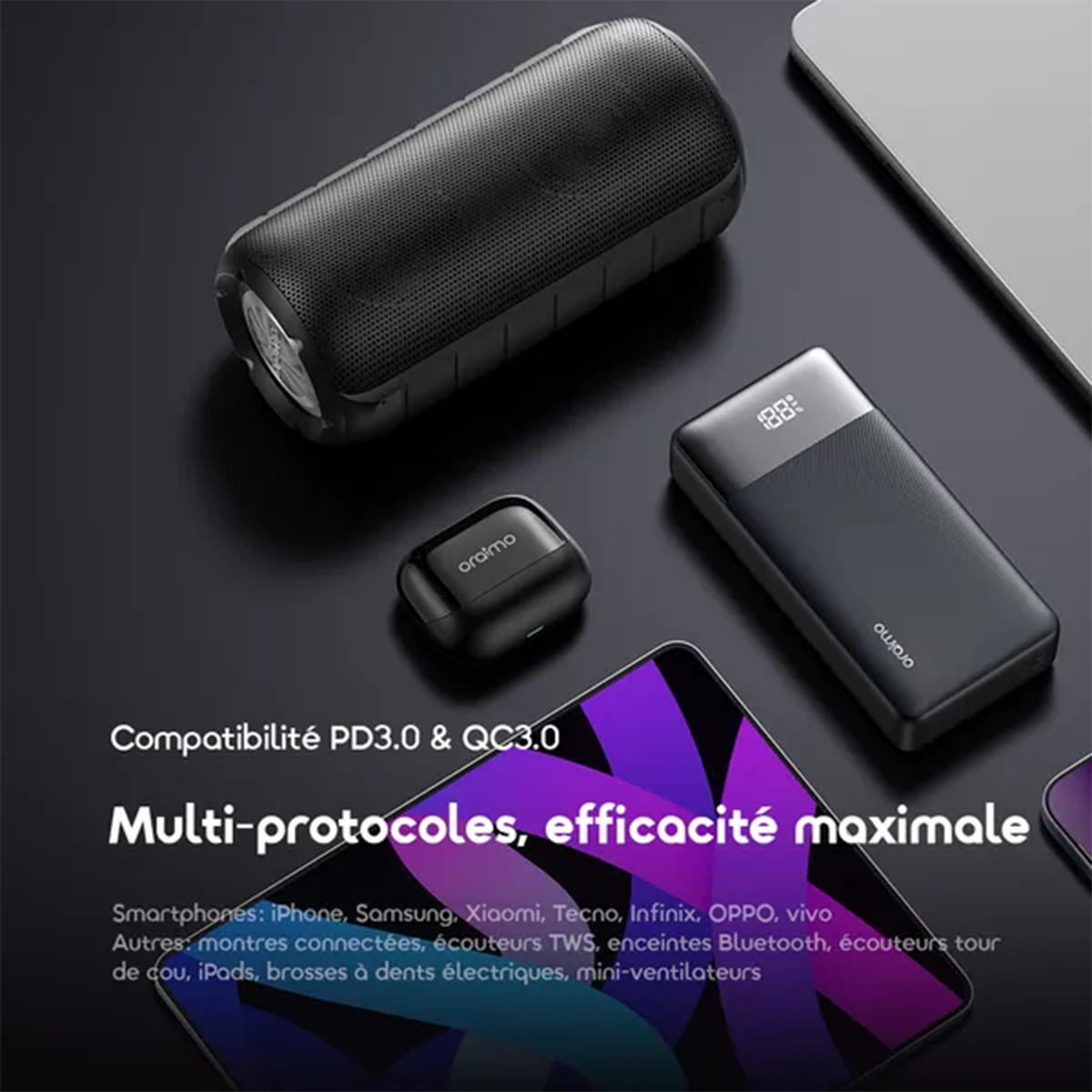 PowerBank Banque d’Alimentation oraimo PowerNova Q21 (20000mAh)
