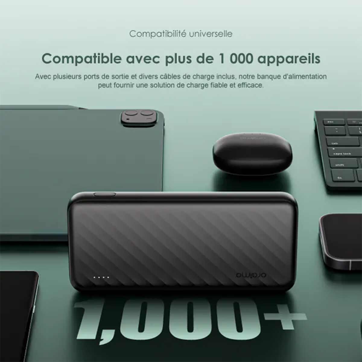 PowerBank Banque d’Alimentation oraimo Slice Link (10000mAh)