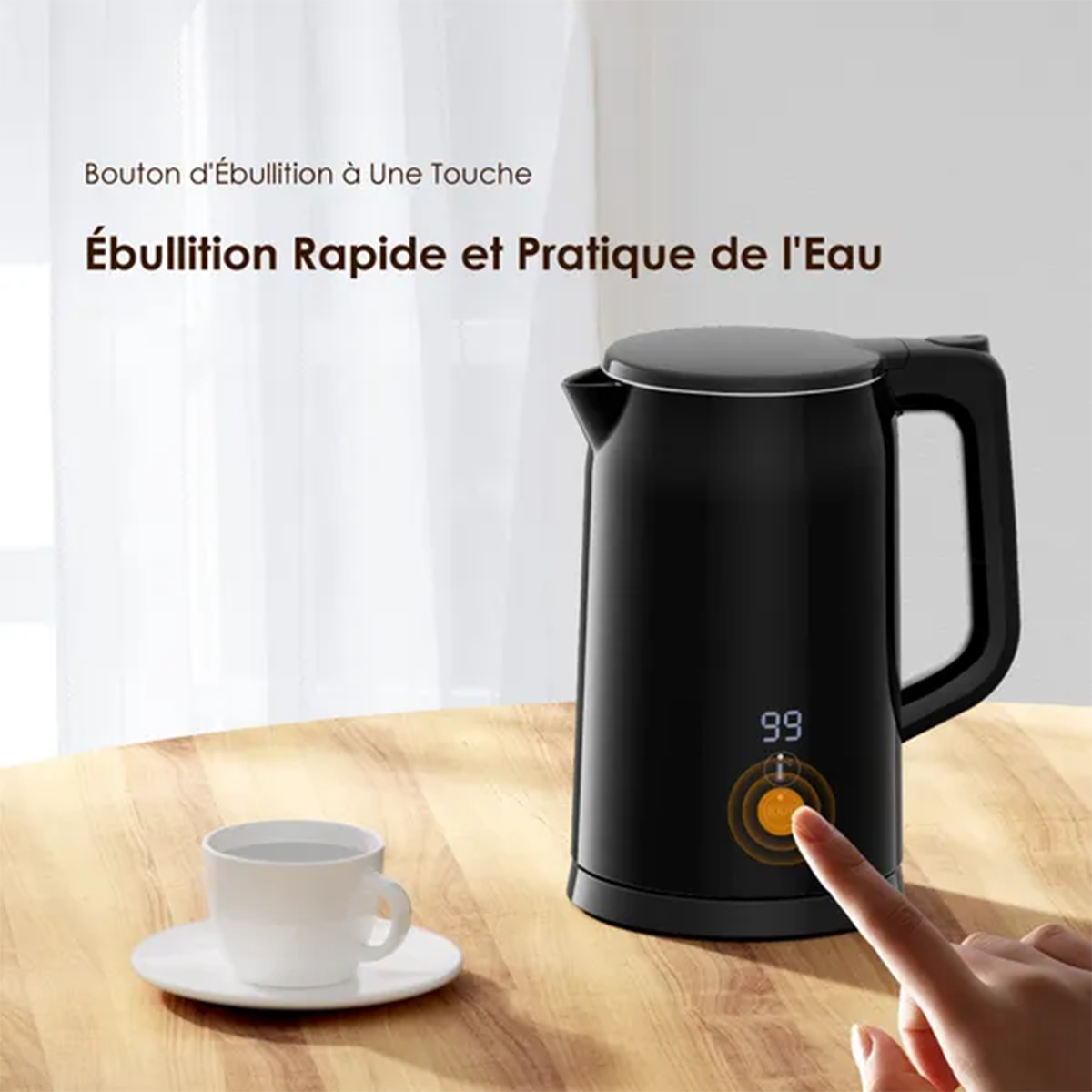 Bouilloire Intelligente oraimo SmartKettle Byte : L’excellence thermique au degré près