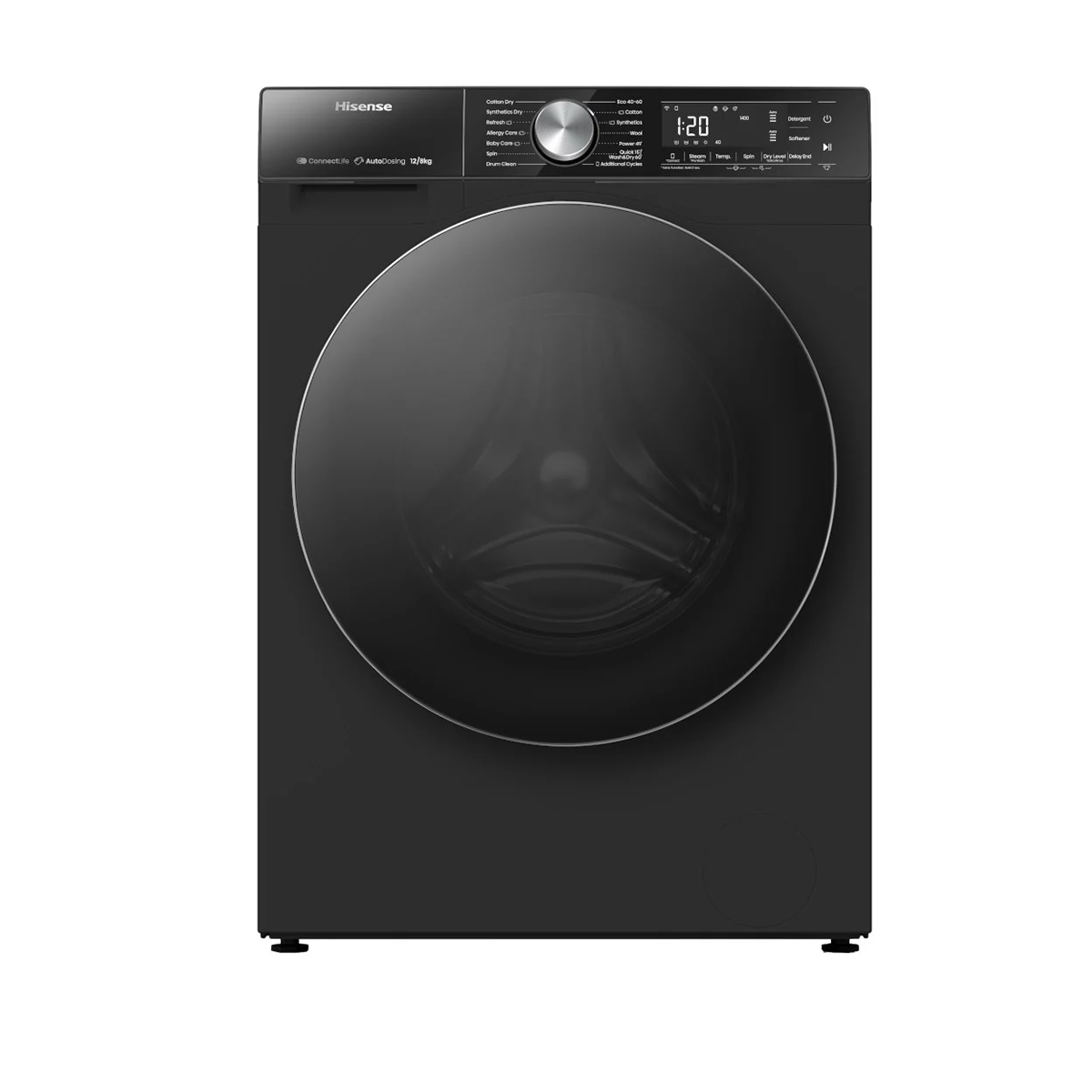 Lave-Linge Séchant 12kg/8kg Hisense WD5S1245BB Premium Black